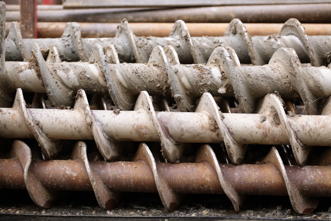 Geotechnical drilling equipment on site