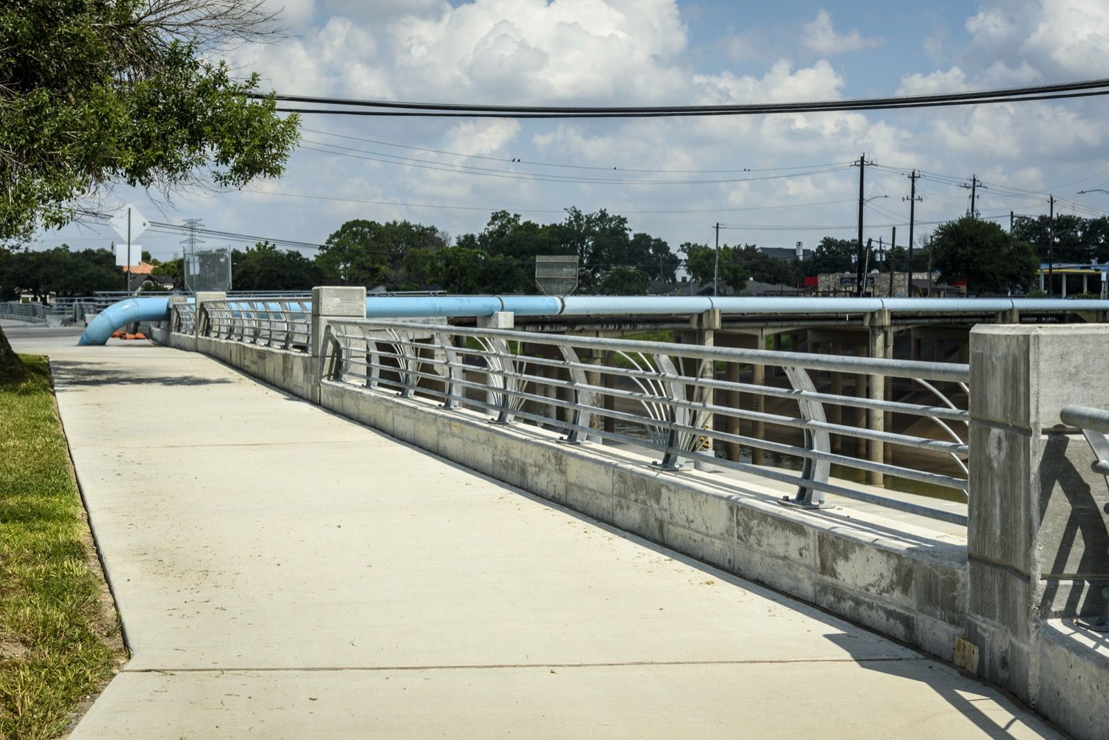 Aerial of the Stella Link crossing and surrounding neighborhood