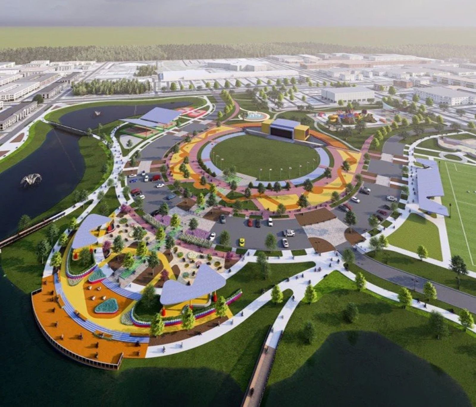 Burnett Bayland Park design rendering