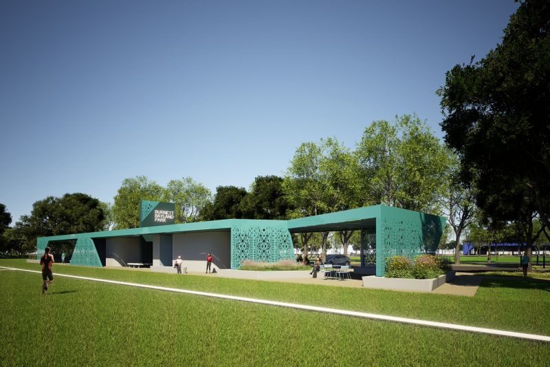 Burnett Bayland Park amenities design rendering