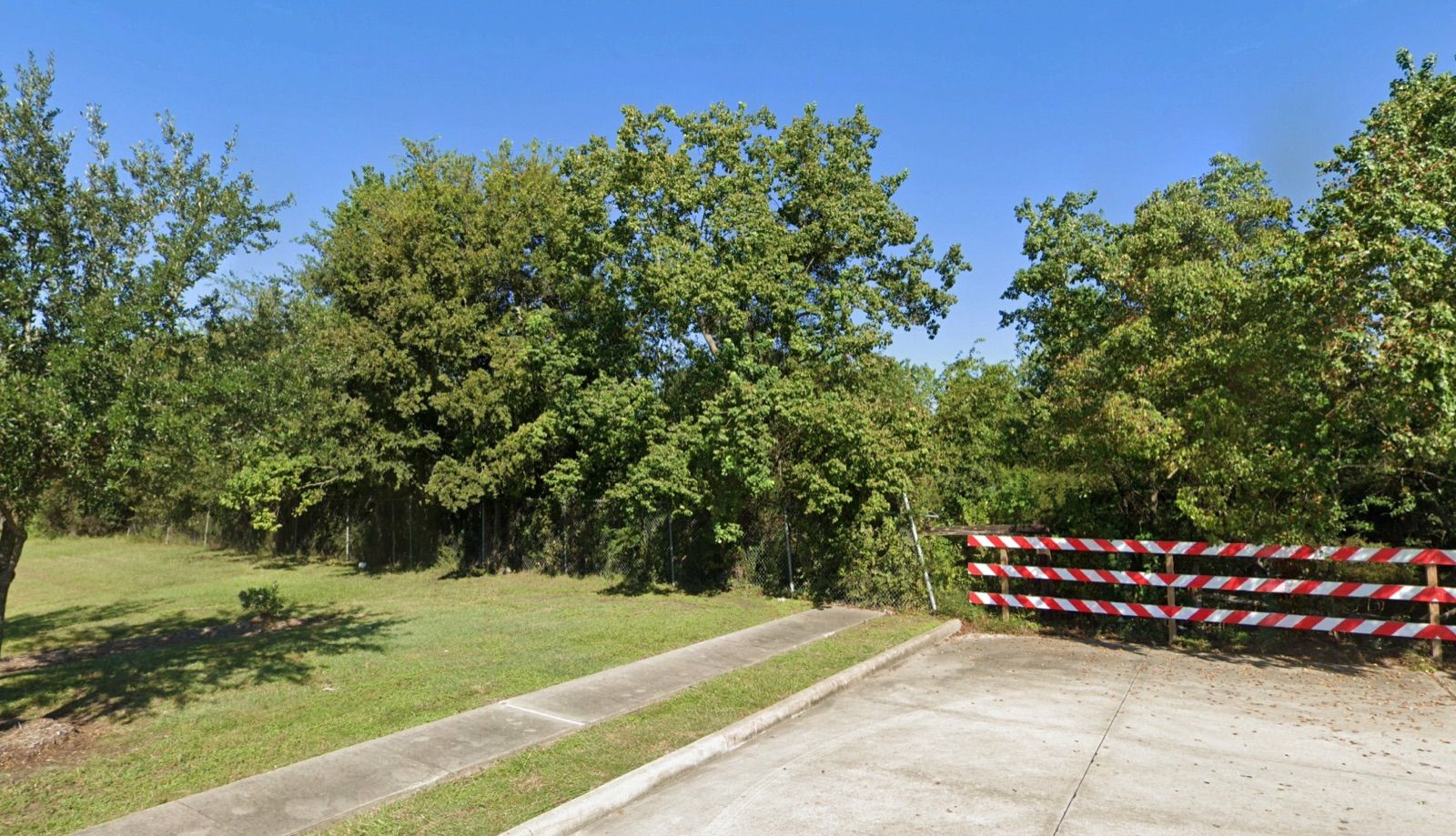 Detention basin location viewed from Workforce Parkway