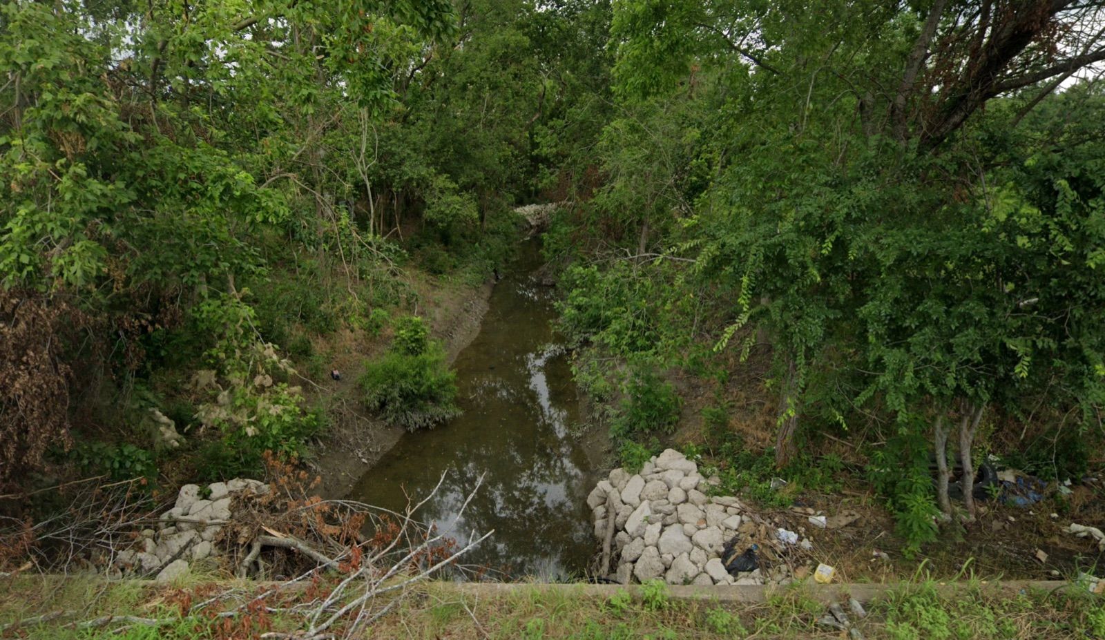 Channel outfall at Oates Road