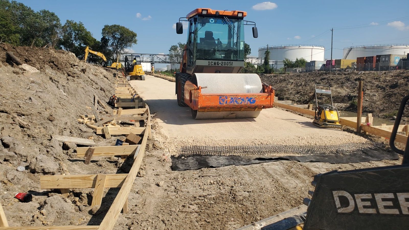 Hunting Bayou channel improvements site progress