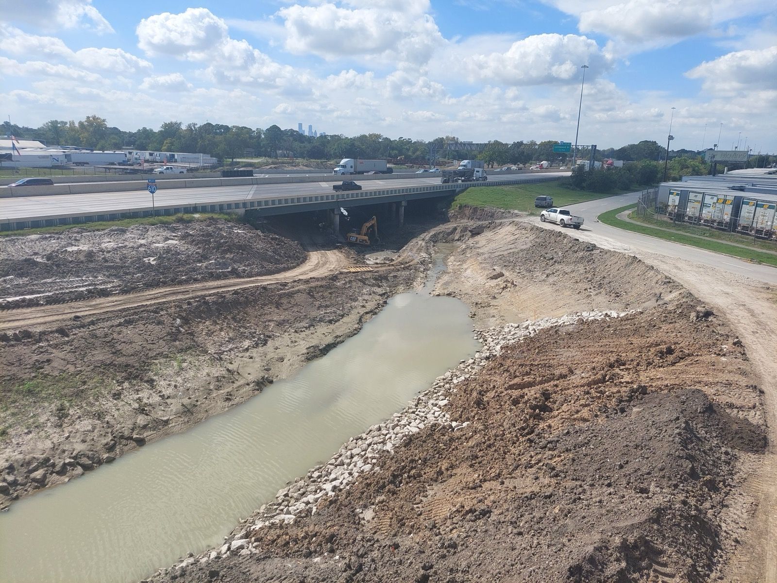 610 East ramp downstream channel section