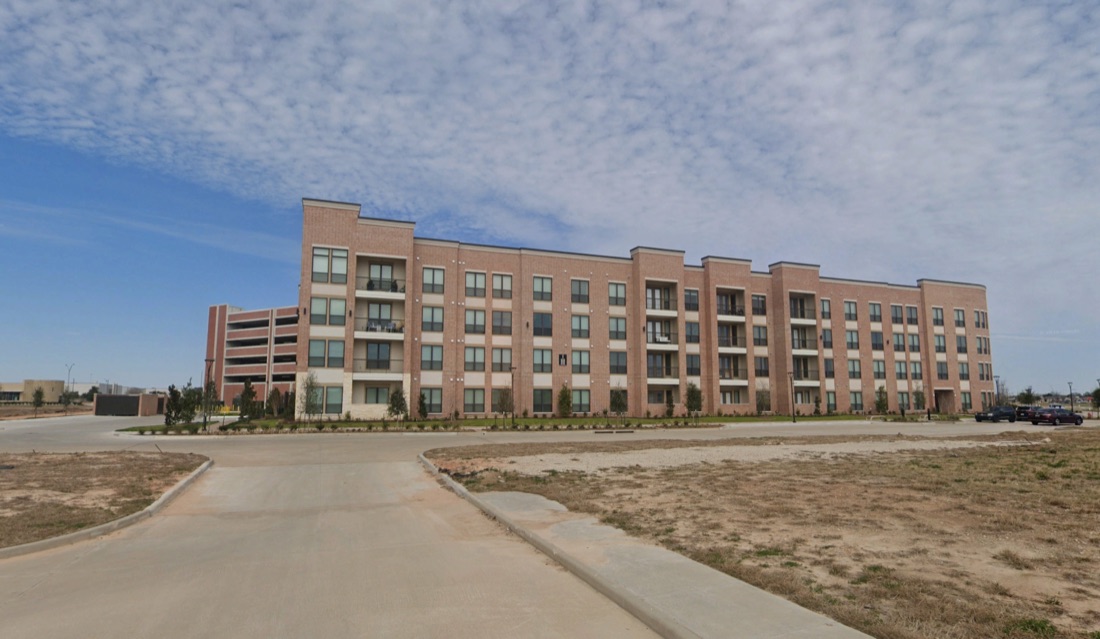 Completed Boardwalk Lofts building at the Katy Boardwalk District