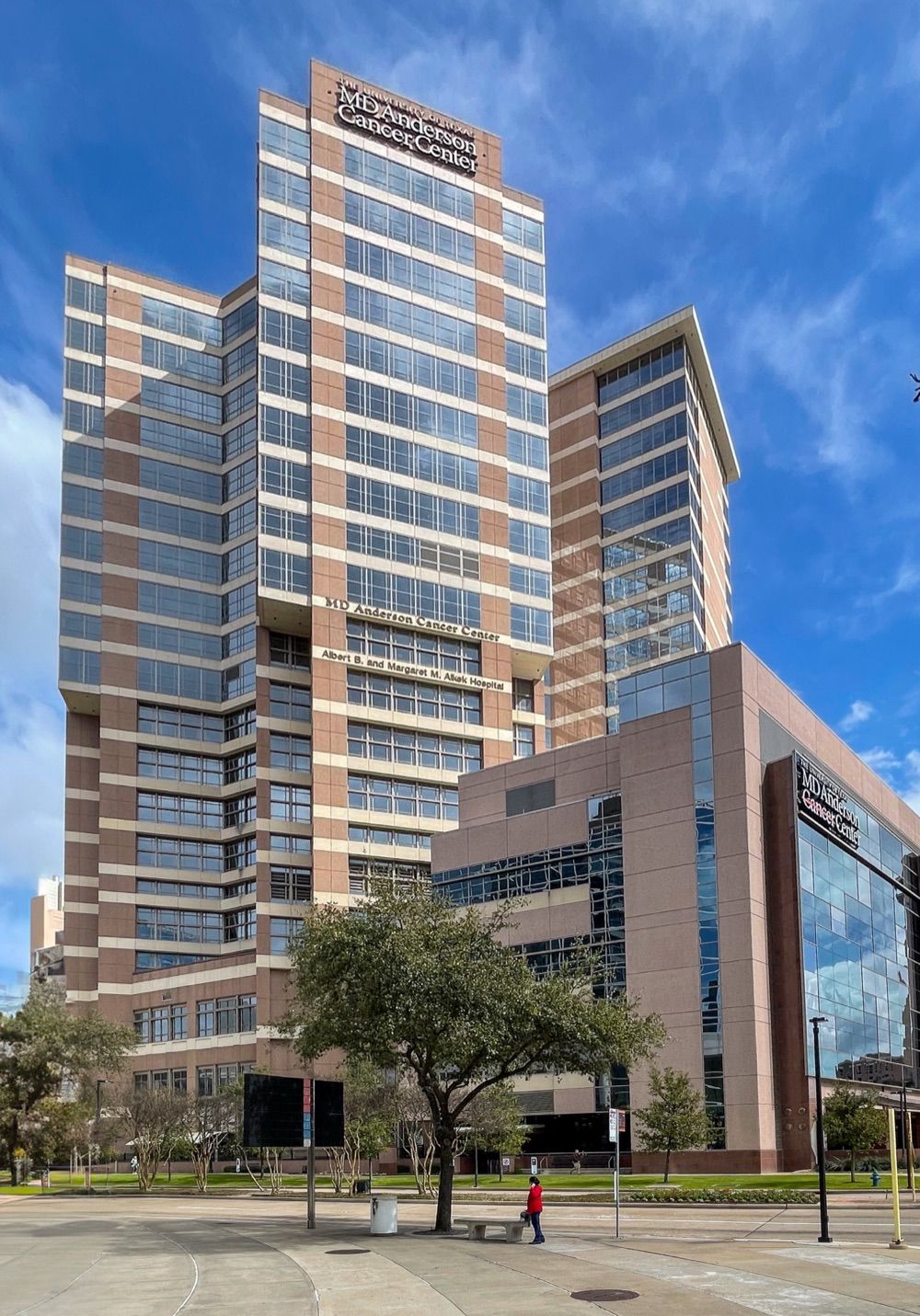 MD Anderson Cancer Center tower in the Texas Medical Center