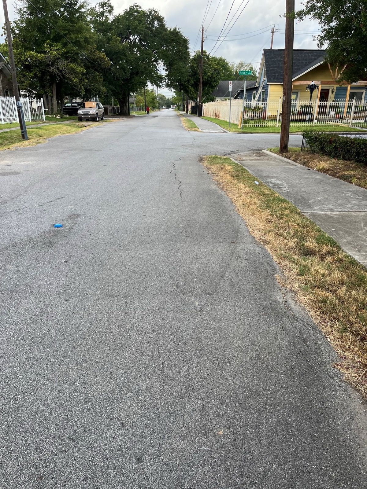 Drainage and paving construction along the Northside corridor