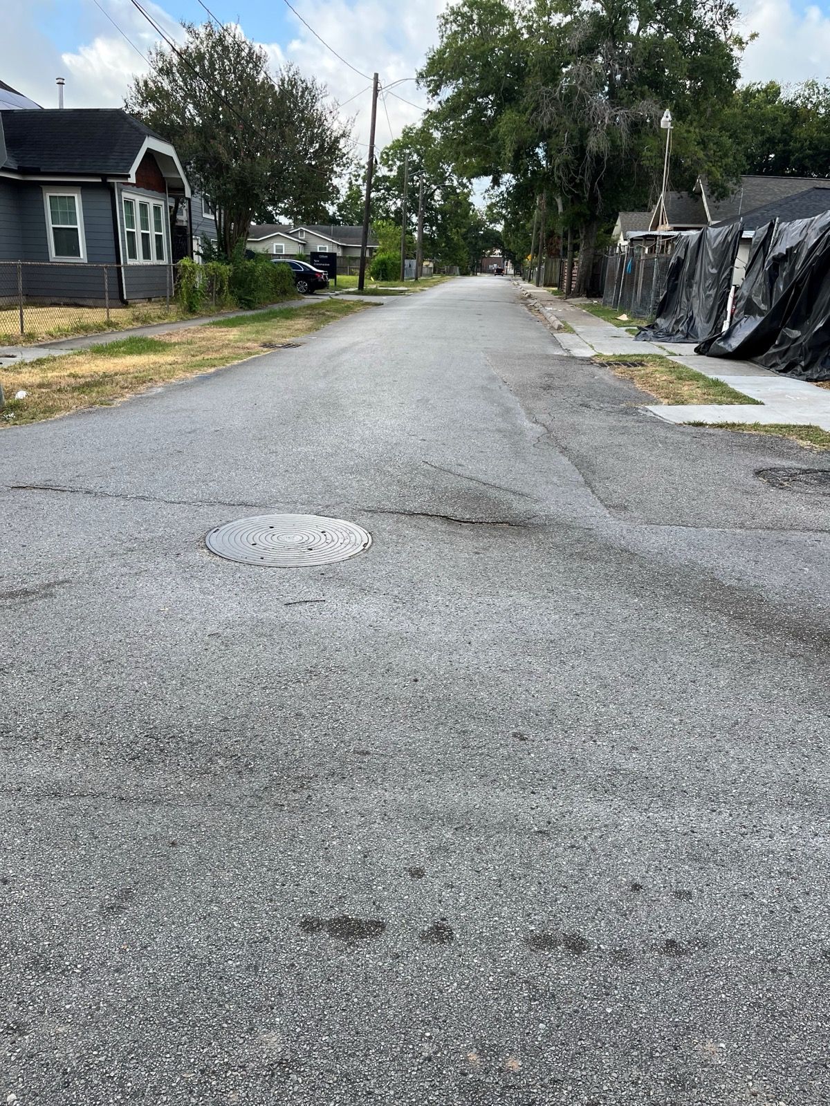 Site work and roadway improvements near Northside High School