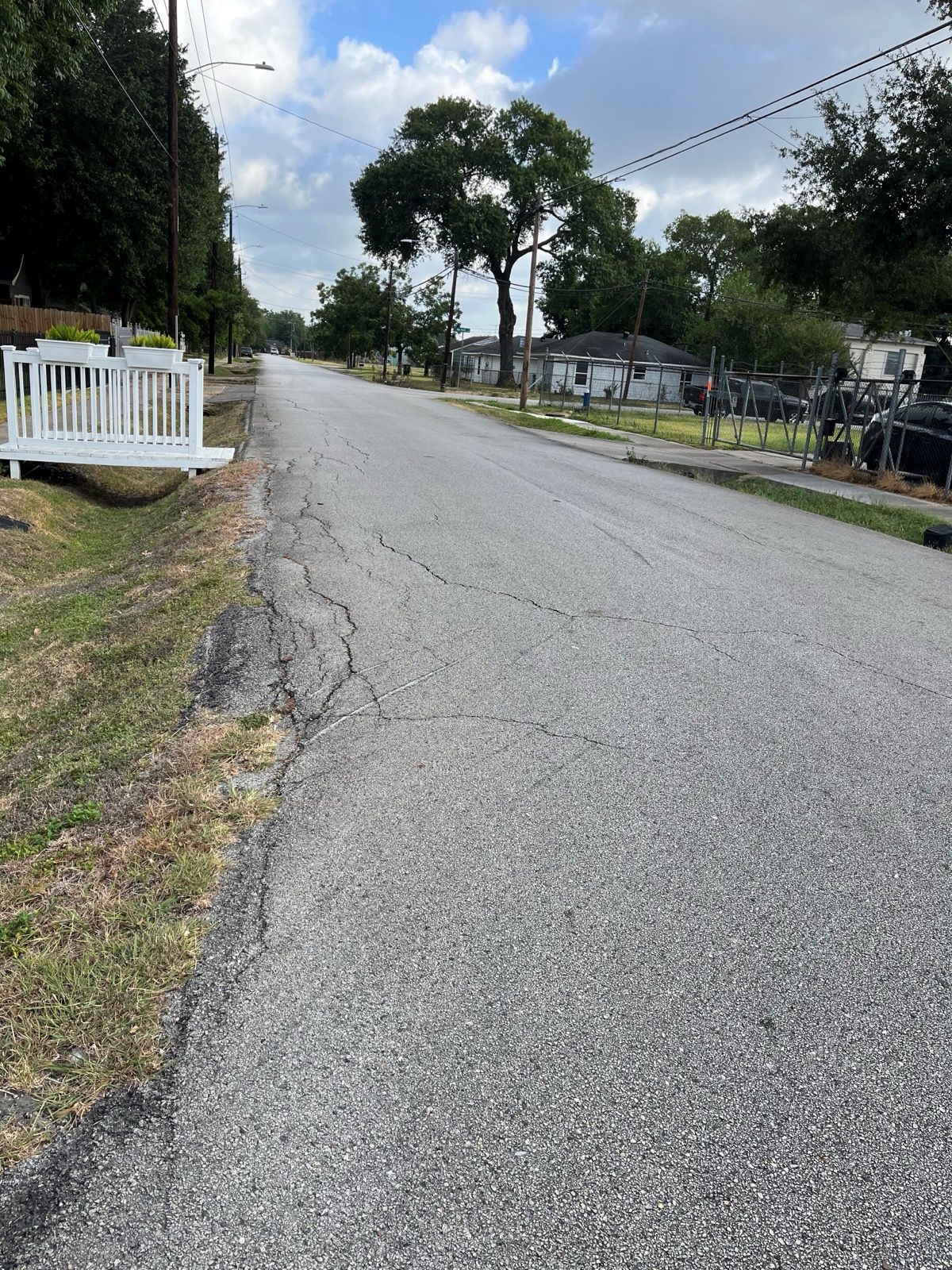 Paving operations along the project roadway
