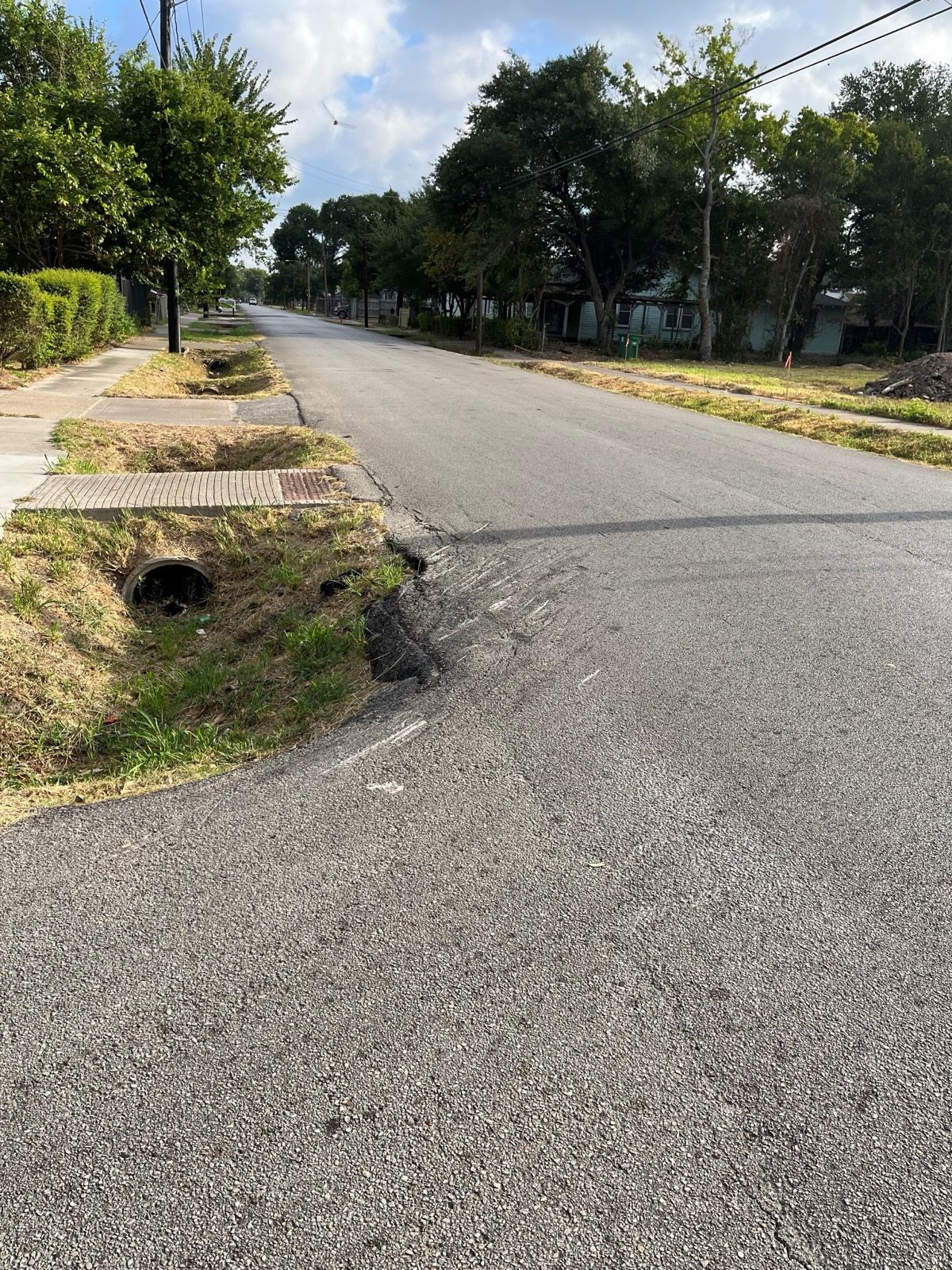 Completed drainage and roadway improvements