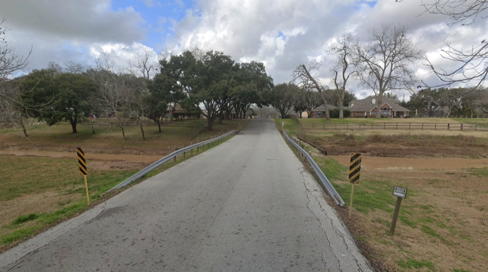 Aging Cedar Creek Road crossing before replacement