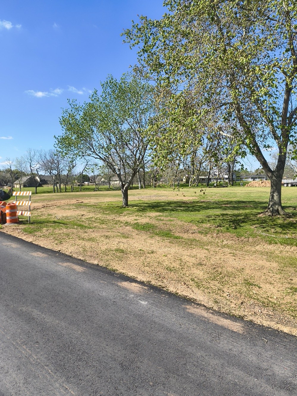 Completed roadway approach to the replacement bridge