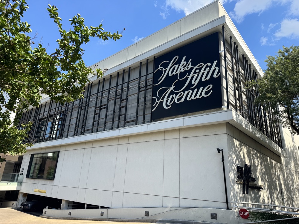 Saks Fifth Avenue metal-frame facade and display window