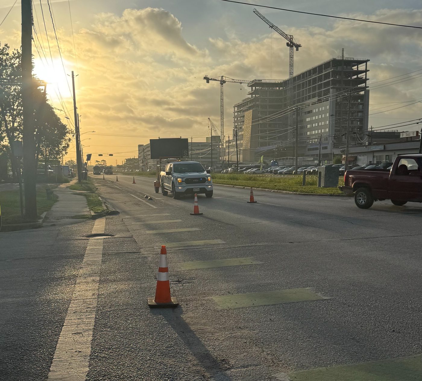 Boring B-5 field investigation along the Lockwood Drive sewer corridor
