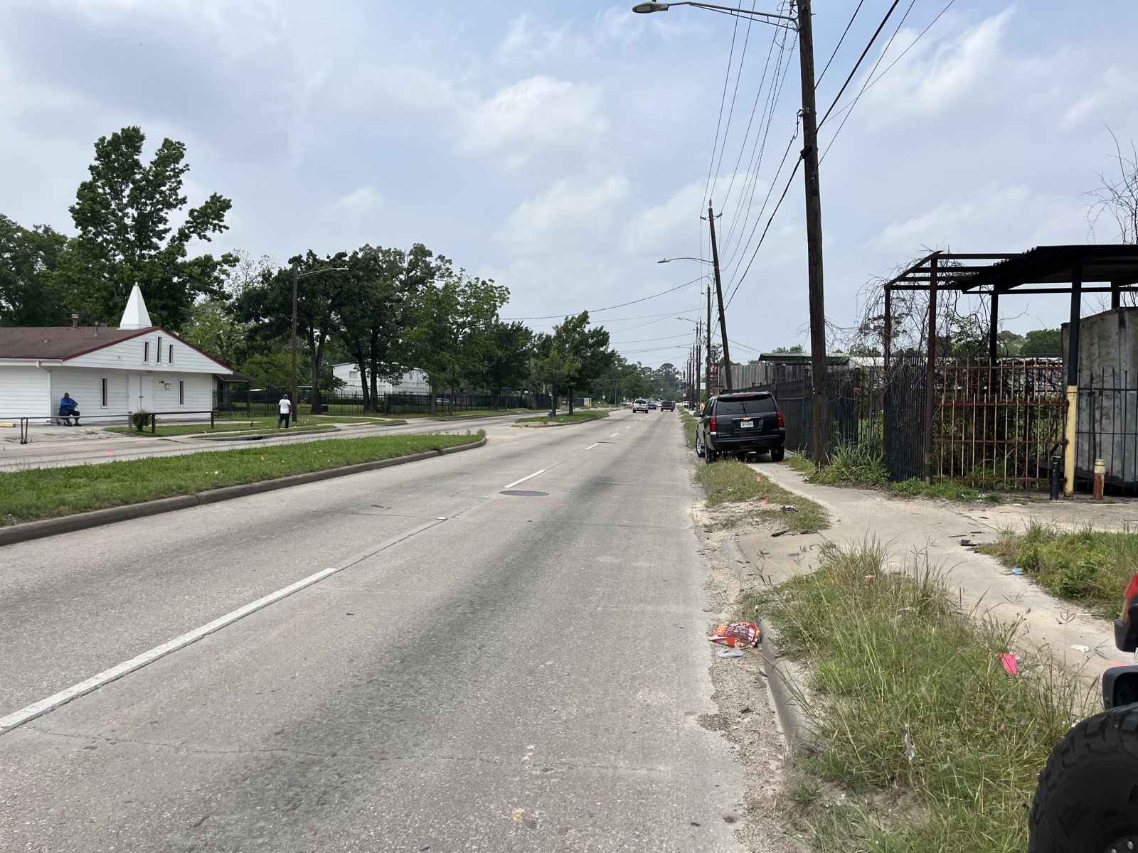 Tidwell Road corridor along the sewer alignment