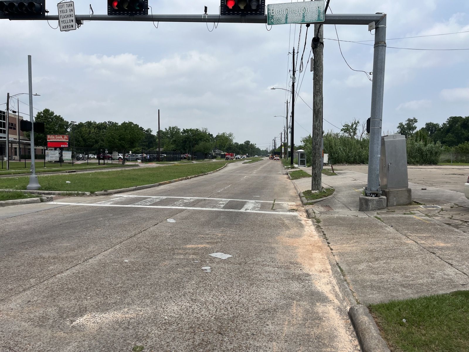 Sewer alignment work along the Lockwood Drive corridor