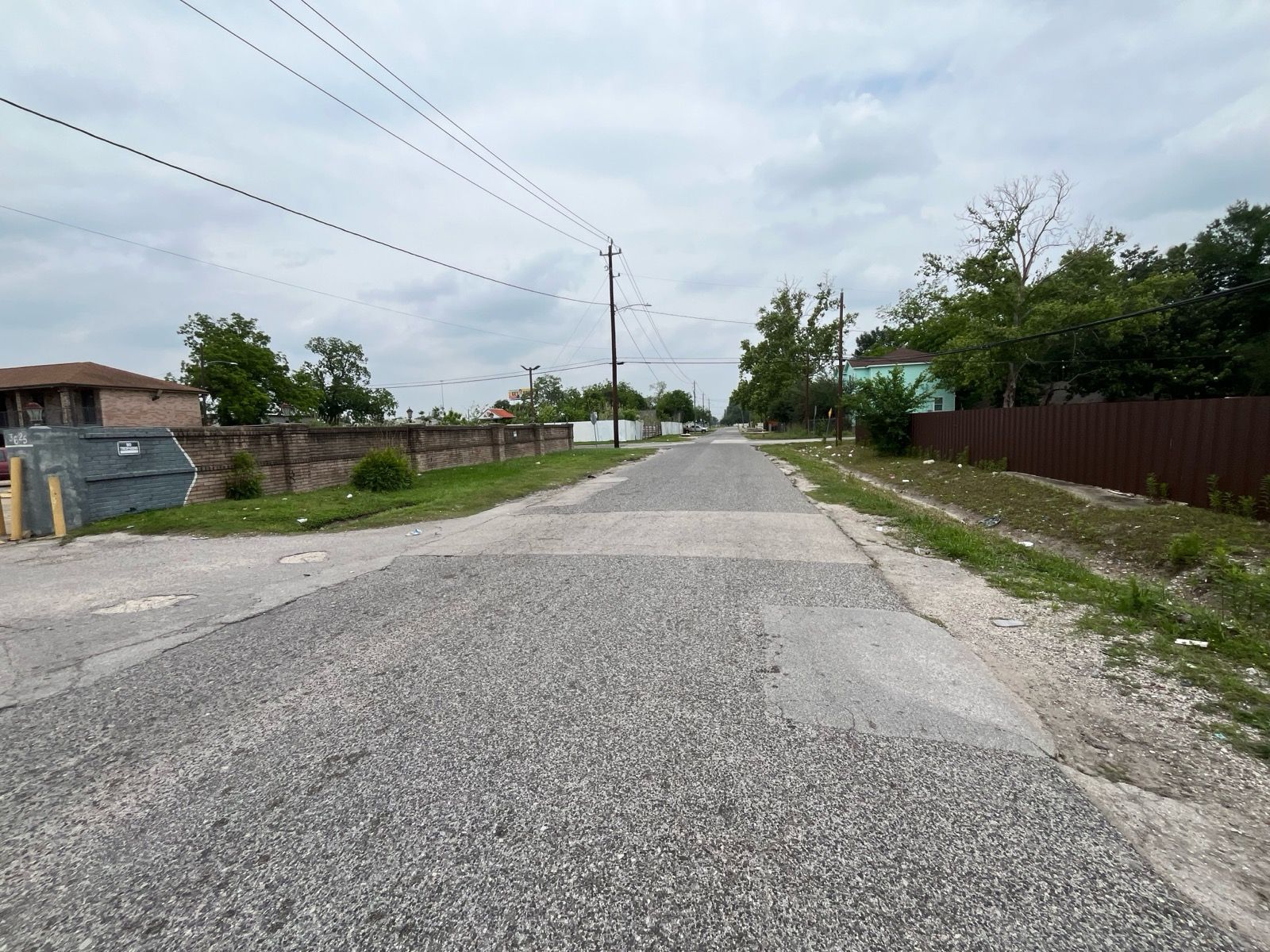 Dodson Street corridor along the sanitary sewer route