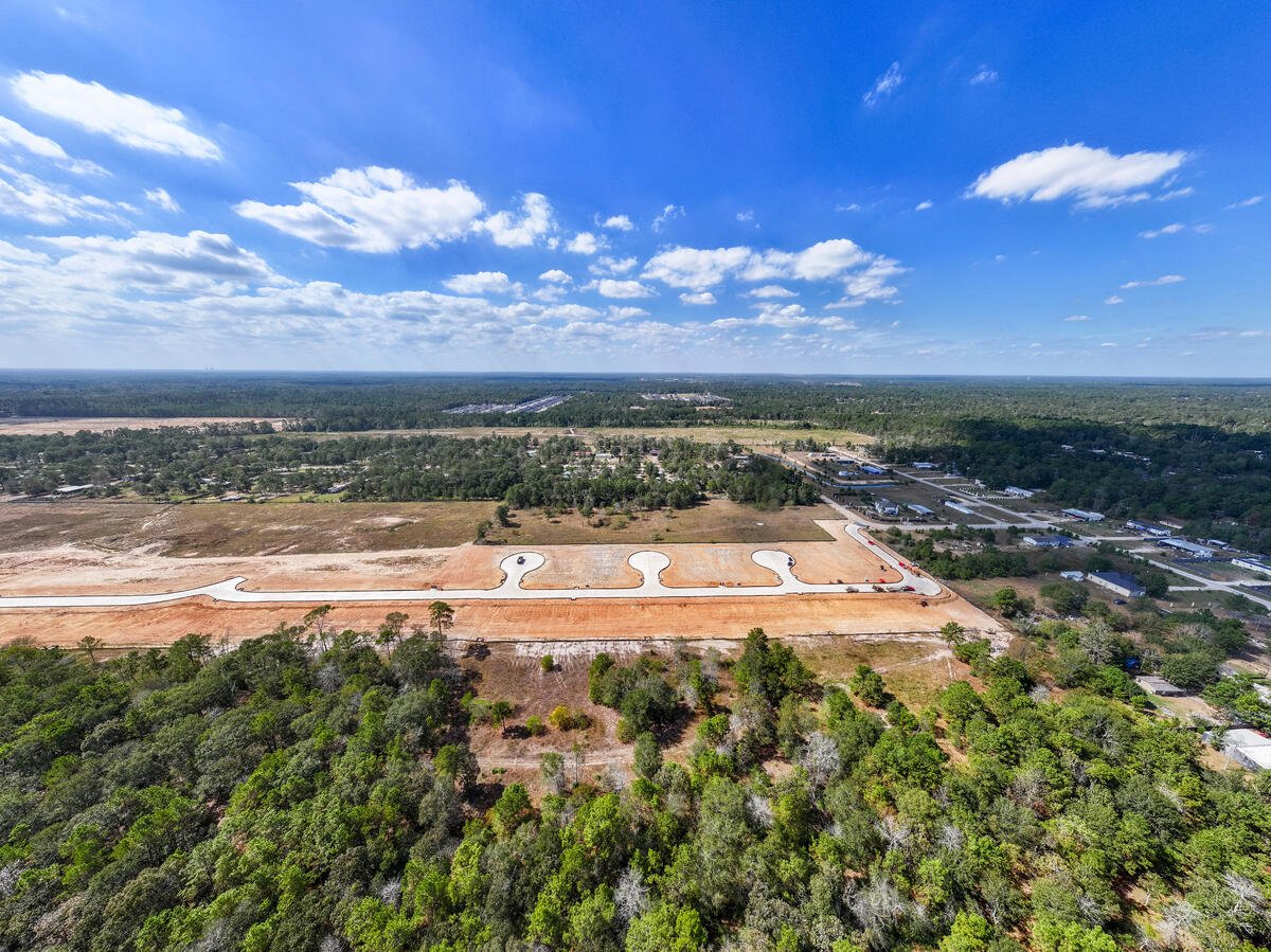 Aerial view of Baron Village site work in Montgomery County