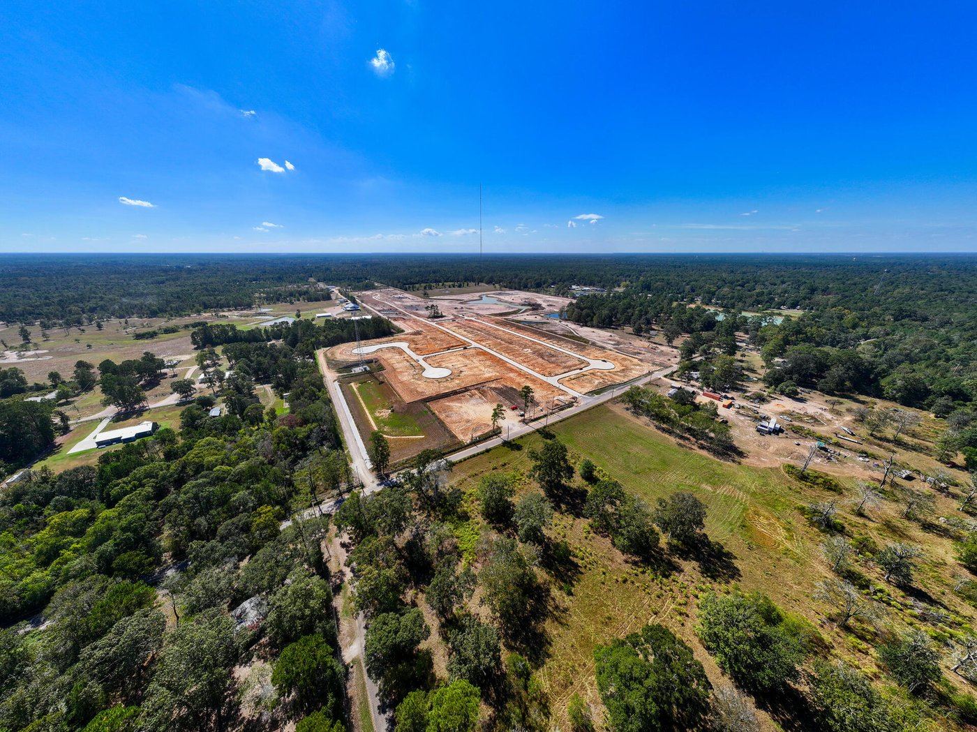 Land clearing and lot grading at the Gemini Subdivision