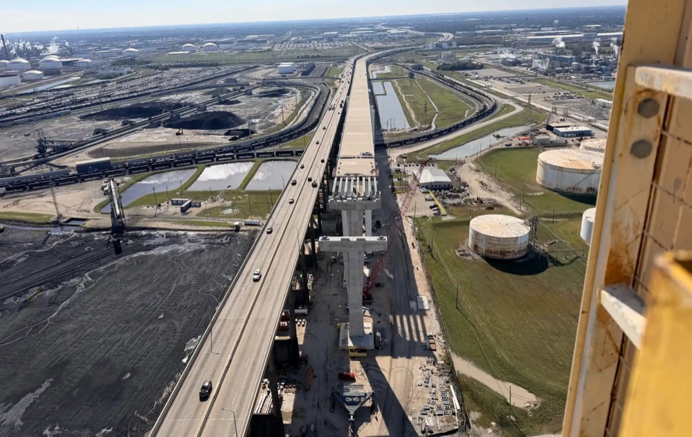 Houston Ship Channel Bridge construction