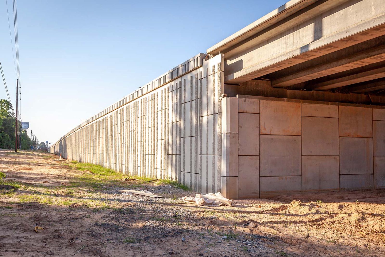 Single-service construction along Section B of the SH 249 Tomball Tollway
