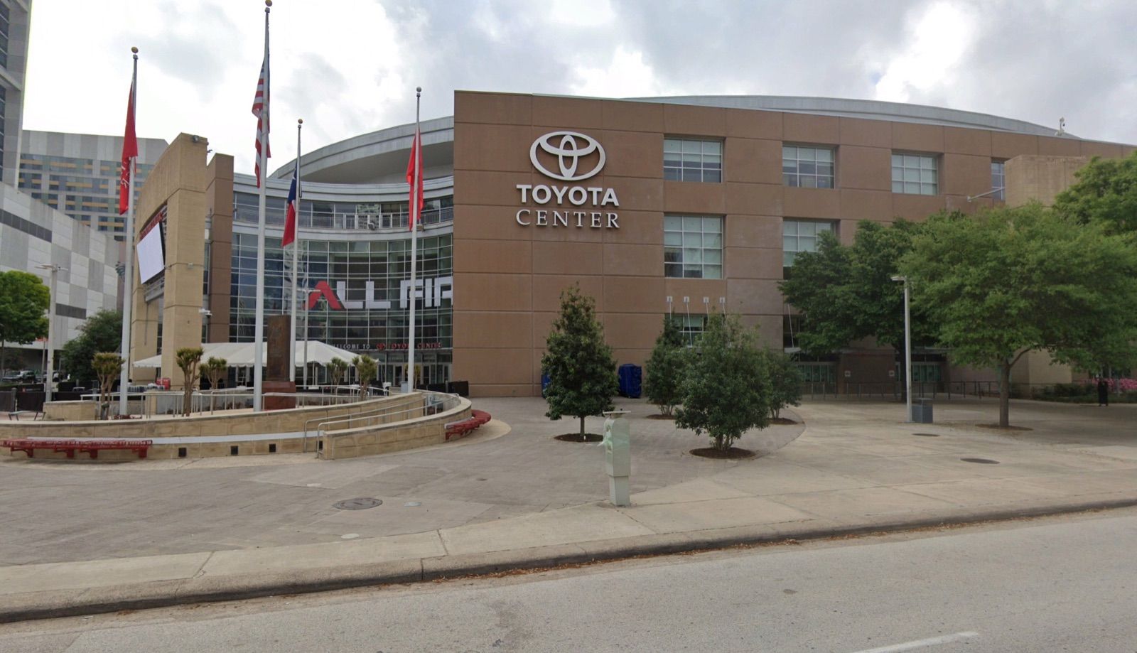 Toyota Center arena, completed
