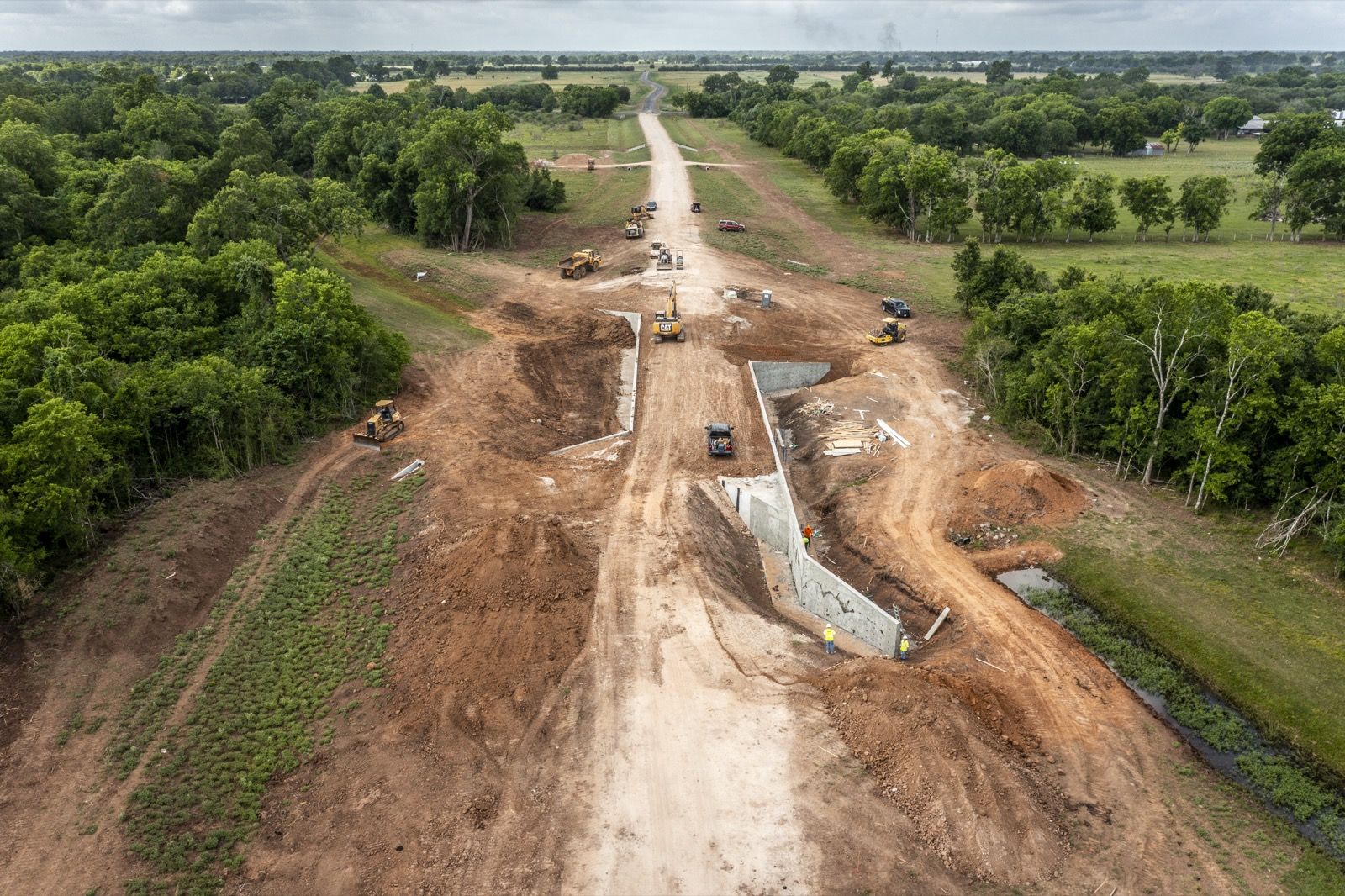 Twinwood Parkway corridor, aerial view
