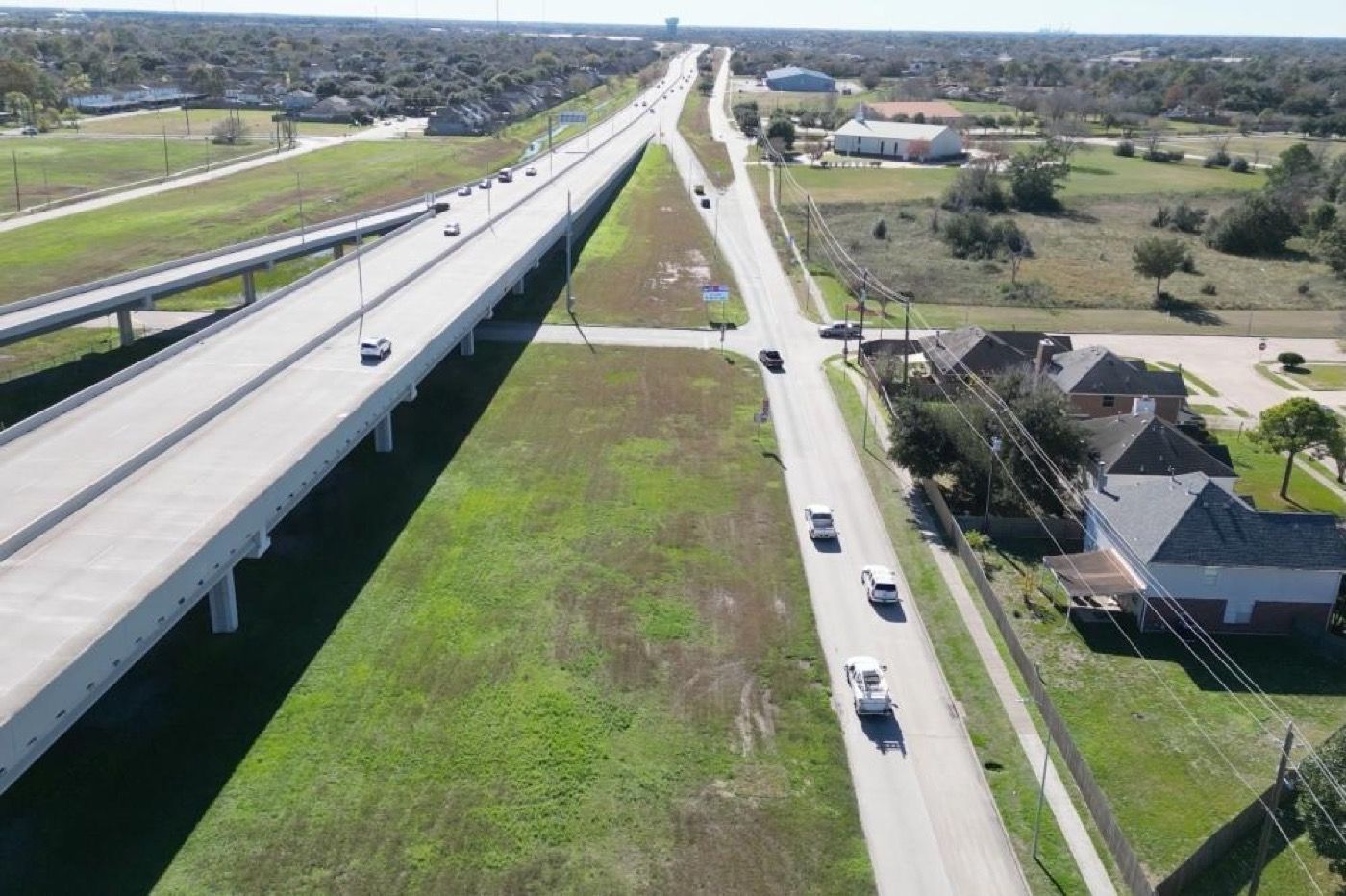 Westpark Tollway Extension roadway and bridge work
